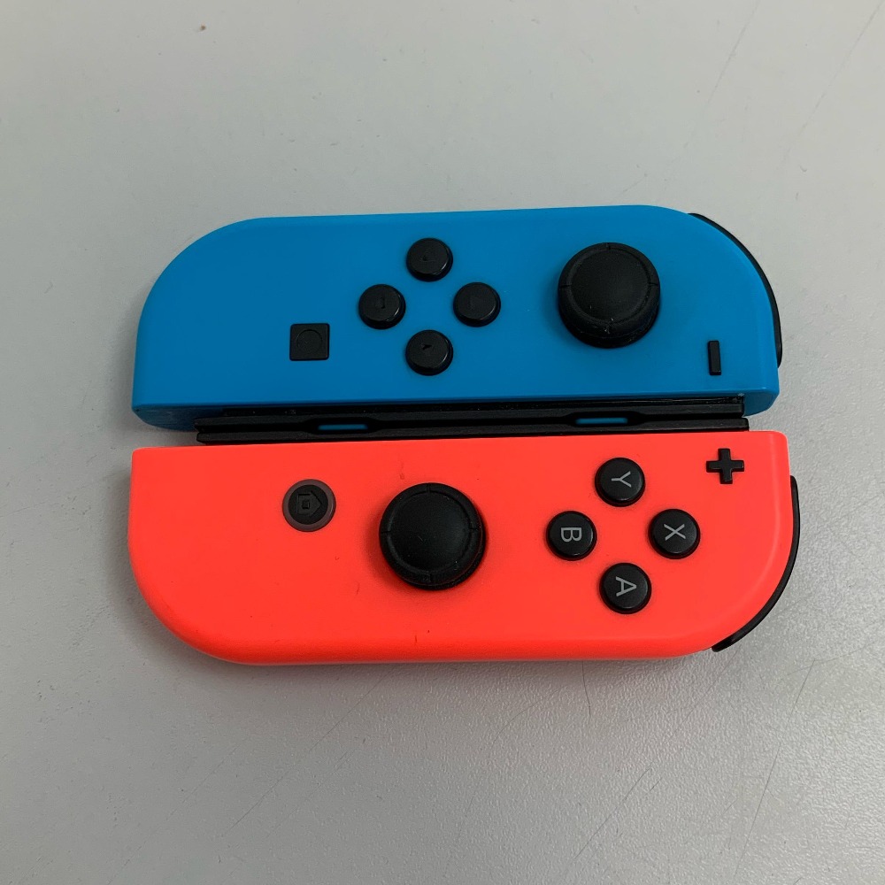 Pre-owned Nintendo Switch Joy-Con Pair Neon Red & Blue Controllers